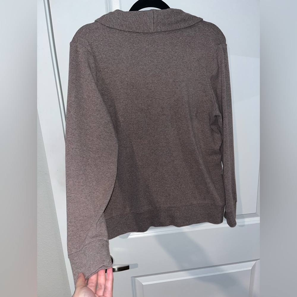 Banana Republic Womens Brown Long Sleeve Shawl Collar Pullover Size Large - Picture 6 of 16